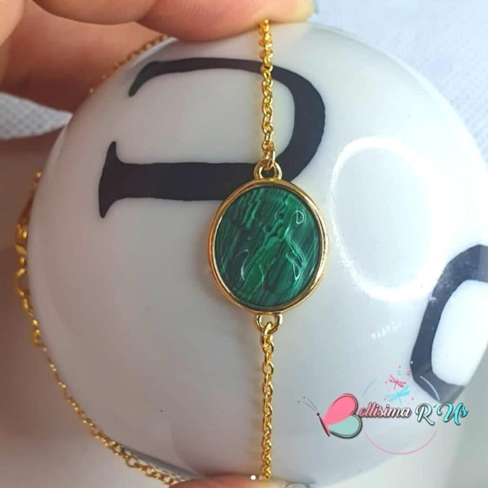 Tous Malachite Bear Bracelet